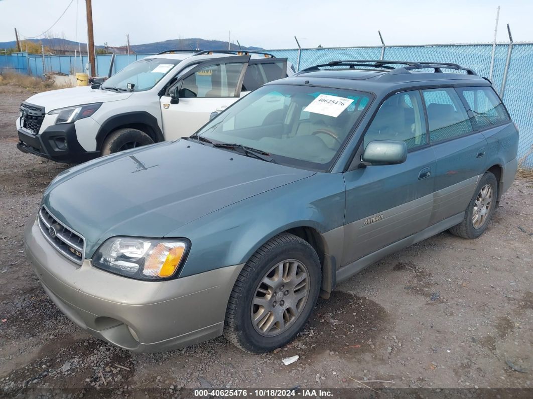 2002 SUBARU OUTBACK H6-3.0 L.L. BEAN EDITION Green  Gasoline 4S3BH806X27636360 photo #3