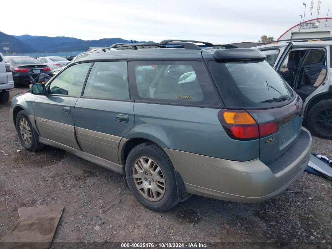 2002 SUBARU OUTBACK H6-3.0 L.L. BEAN EDITION Green  Gasoline 4S3BH806X27636360 photo #4