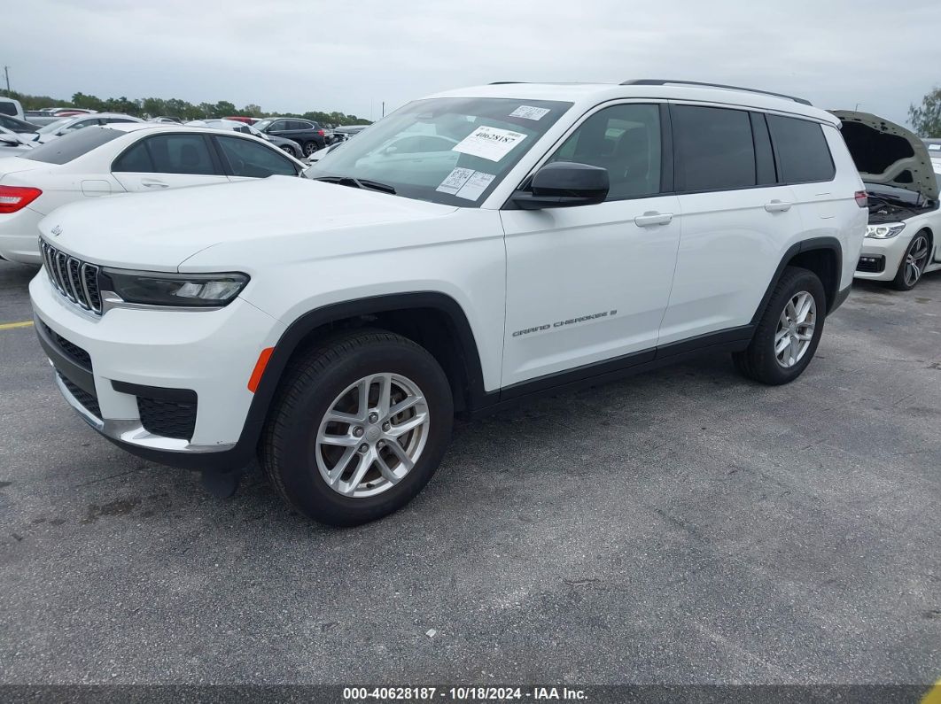 2022 JEEP GRAND CHEROKEE L LAREDO 4X4 White  Gasoline 1C4RJKAG9N8614369 photo #3