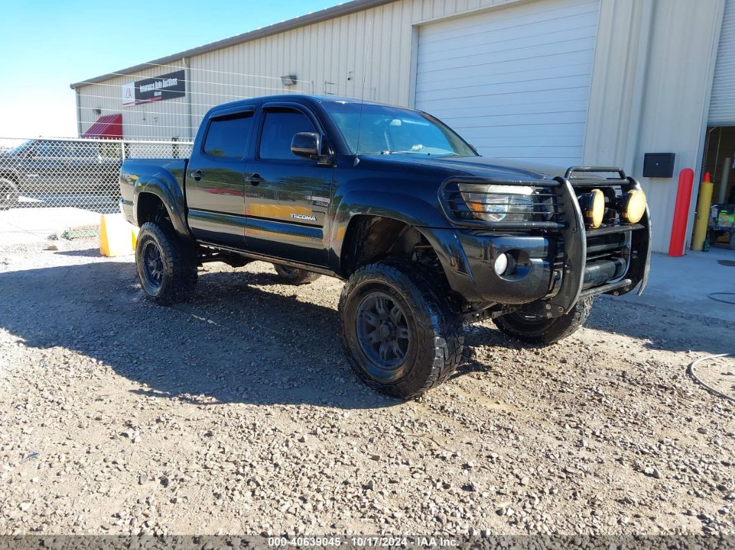 2005 TOYOTA TACOMA DOUBLE CAB Black  Gasoline 5TELU42N75Z119382 photo #1