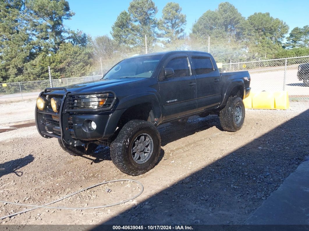 2005 TOYOTA TACOMA DOUBLE CAB Black  Gasoline 5TELU42N75Z119382 photo #3