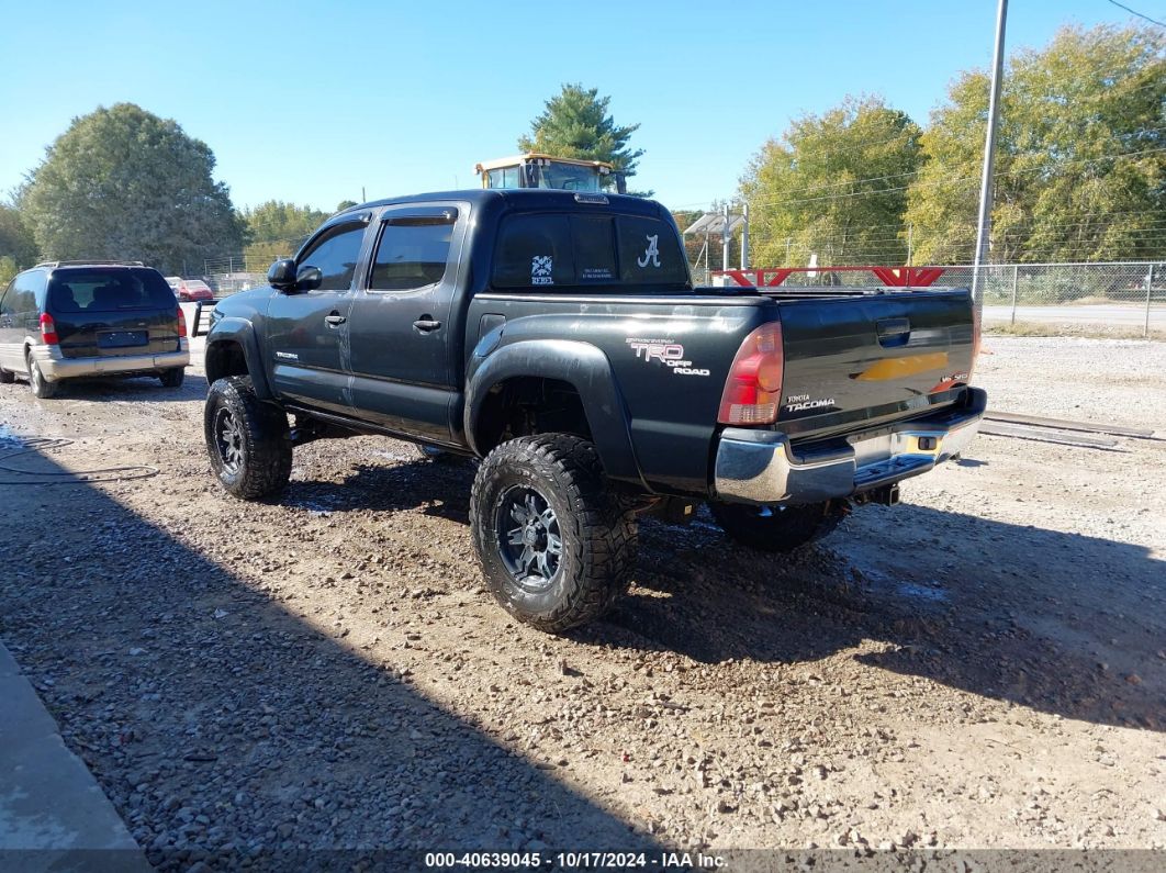 2005 TOYOTA TACOMA DOUBLE CAB Black  Gasoline 5TELU42N75Z119382 photo #4