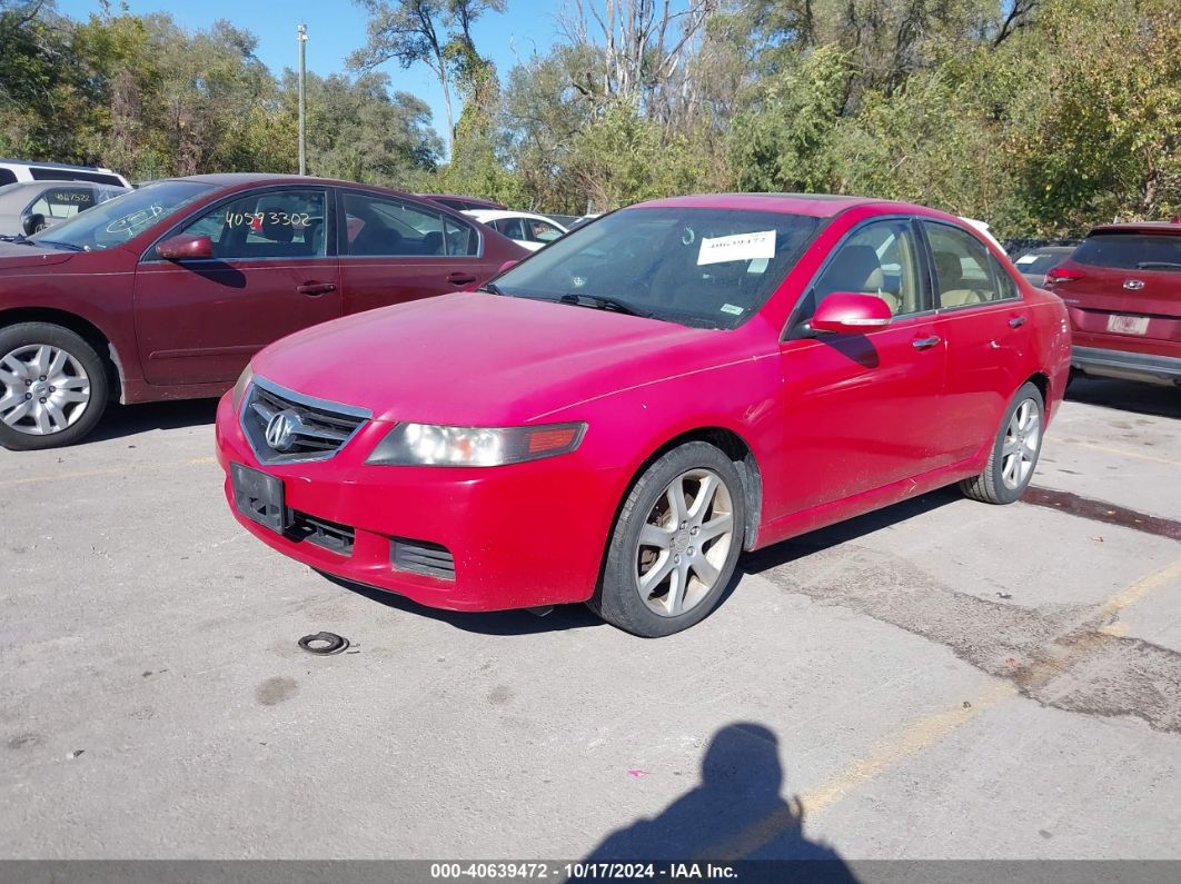 2004 ACURA TSX Red  Gasoline JH4CL96964C034946 photo #3