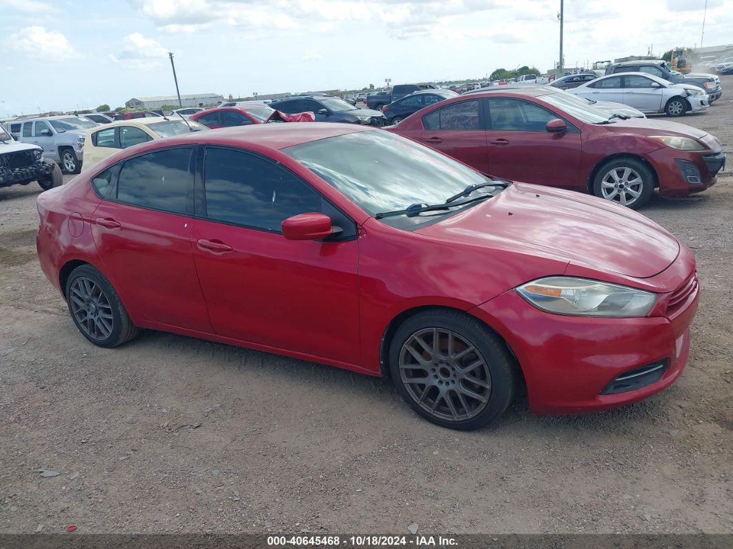 2013 DODGE DART SXT Red  Gasoline 1C3CDFBA7DD334703 photo #1