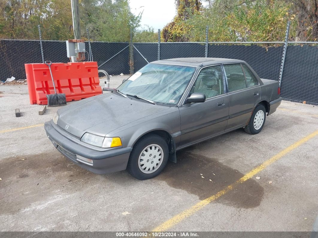 1990 HONDA CIVIC LX Silver  Gasoline 1HGED3651LL006814 photo #3