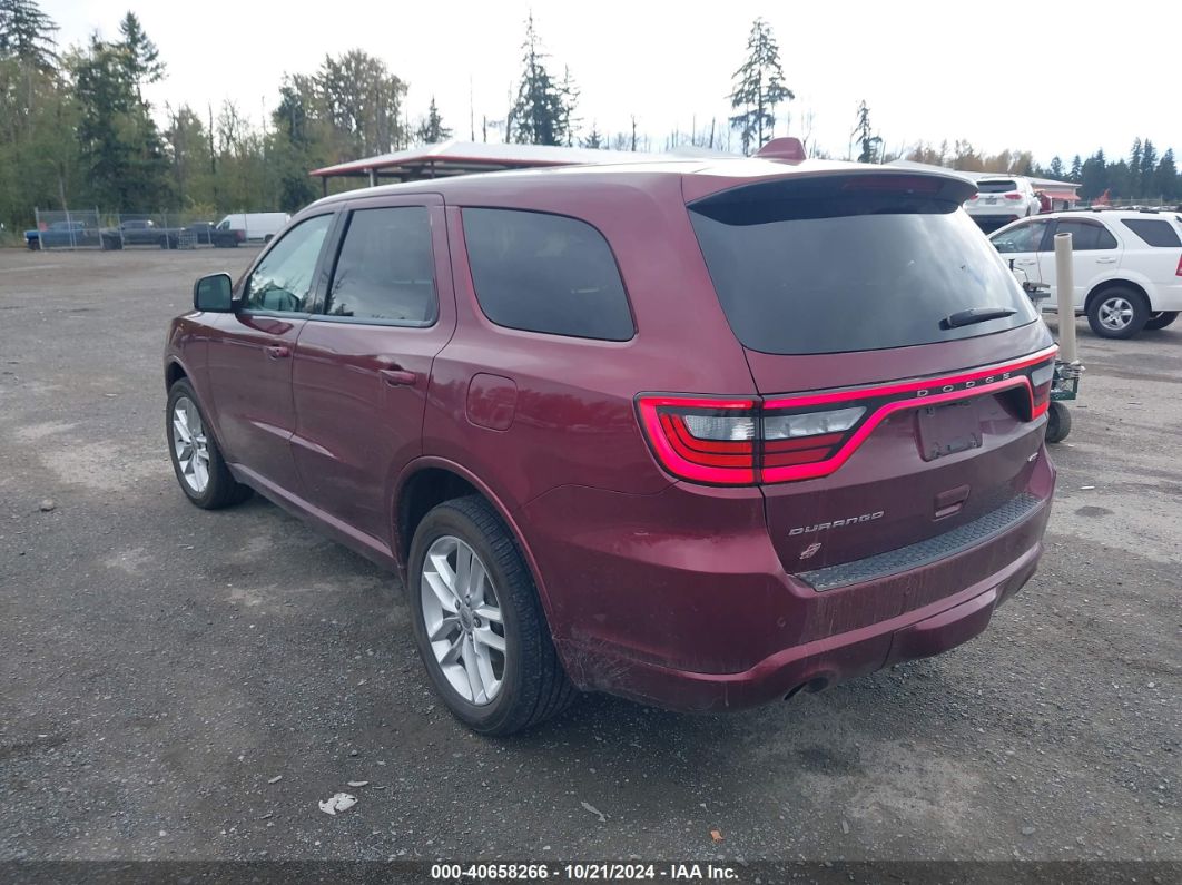 2022 DODGE DURANGO GT PLUS AWD Red  Flexible Fuel 1C4RDJDG5NC136221 photo #4