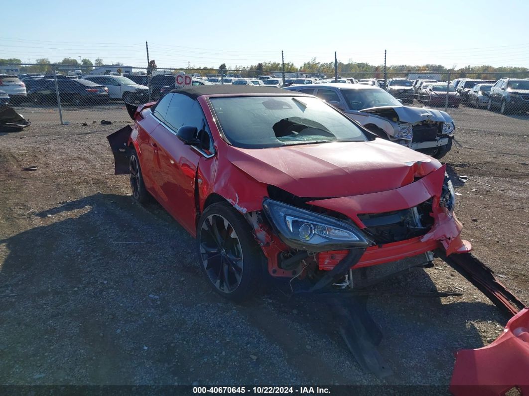 2017 BUICK CASCADA SPORT TOURING Red  Gasoline W04WJ3N50HG123307 photo #1