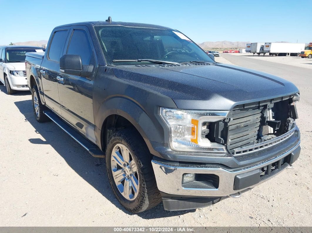 2020 FORD F-150 XLT Gray  Gasoline 1FTEW1E46LFA04500 photo #1