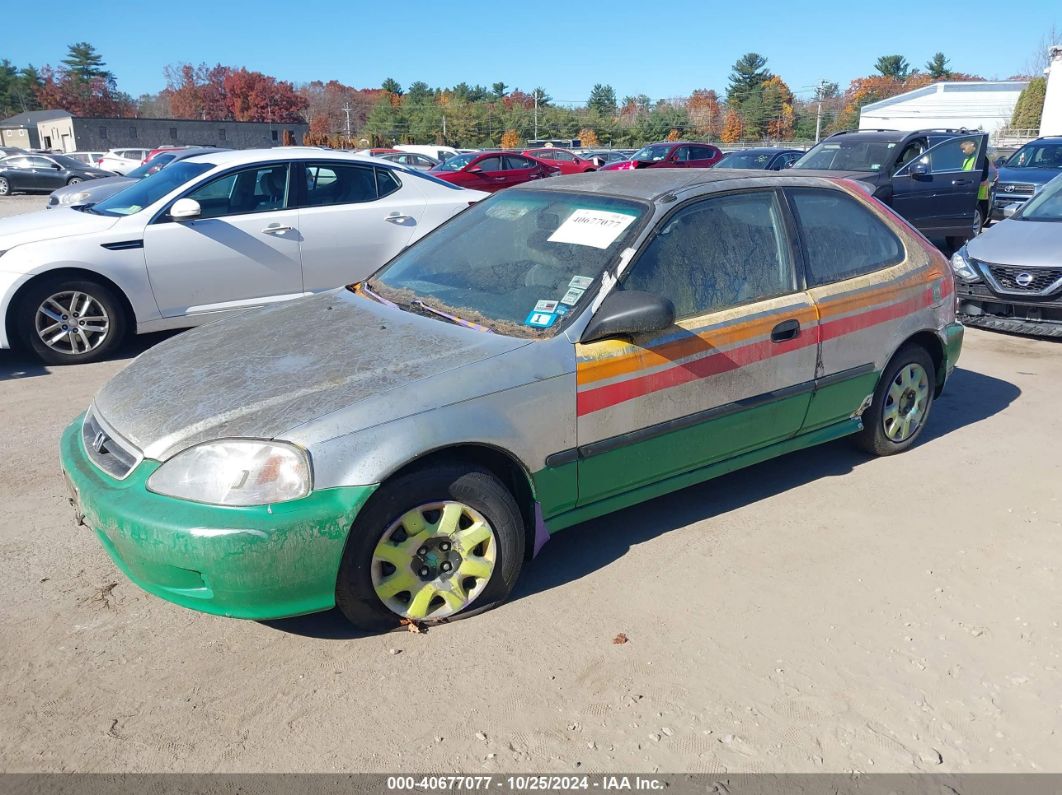 2000 HONDA CIVIC DX Silver  Gasoline 2HGEJ6346YH110080 photo #3