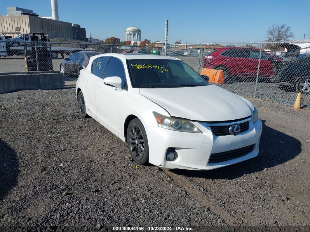 2013 LEXUS CT 200H White  Hybrid JTHKD5BH7D2147597 photo #1