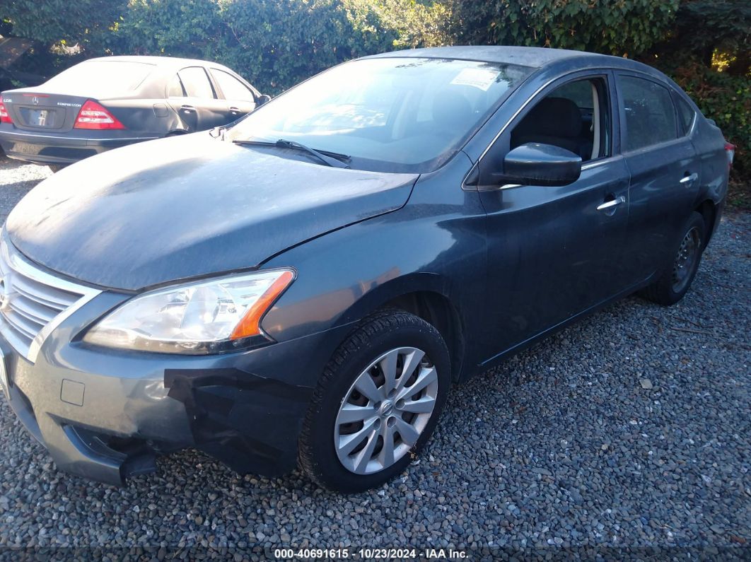 2014 NISSAN SENTRA SV Black  Gasoline 3N1AB7AP8EY266854 photo #3