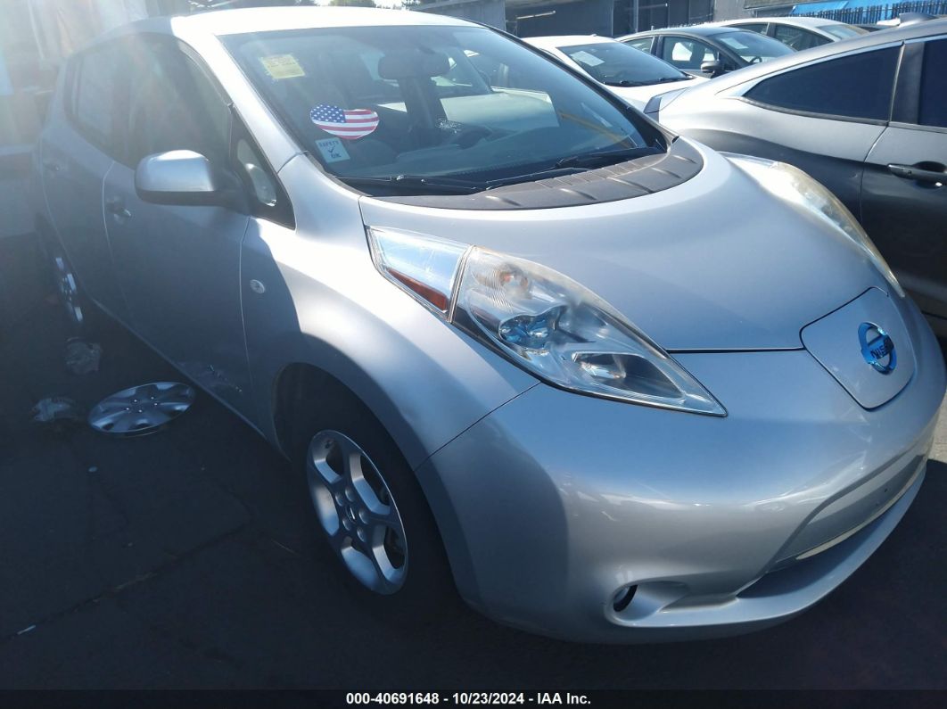 2012 NISSAN LEAF SL Gray  Electric JN1AZ0CP5CT022133 photo #1