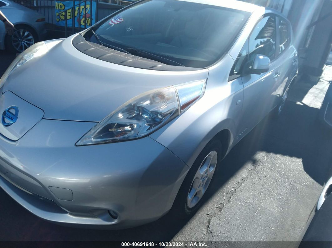 2012 NISSAN LEAF SL Gray  Electric JN1AZ0CP5CT022133 photo #3