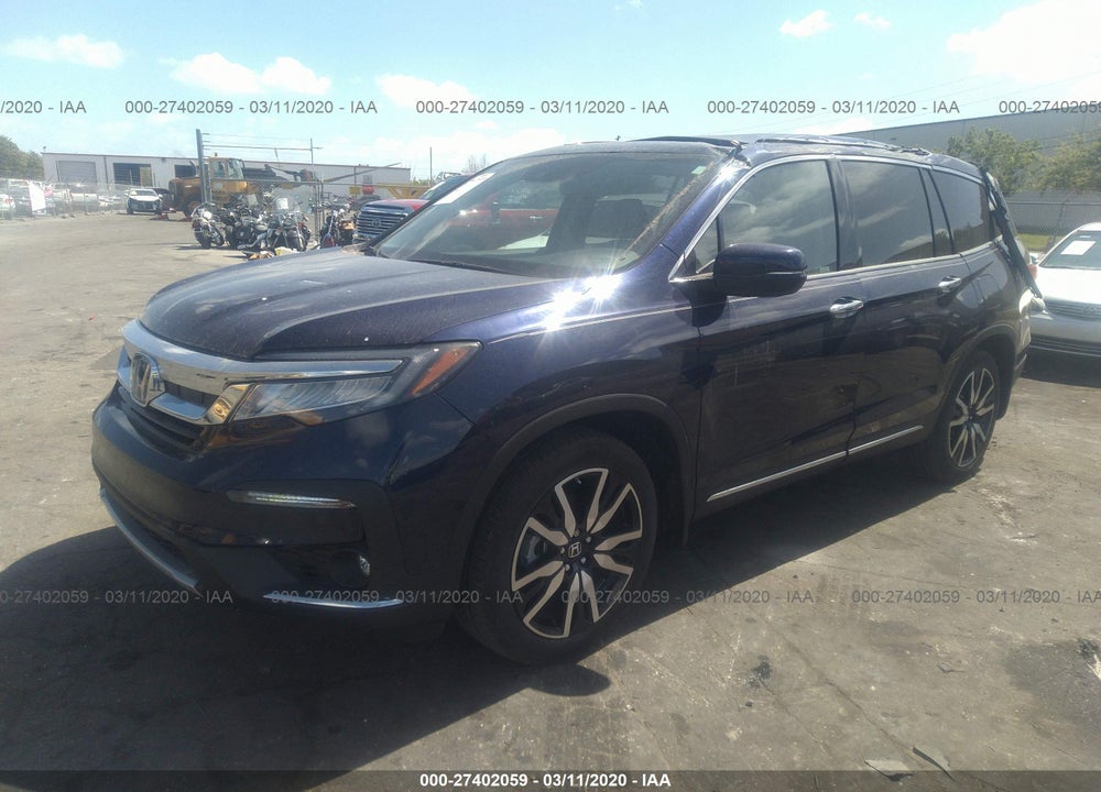 2019 HONDA PILOT TOURING VIN: 5FNYF5H62KB040687