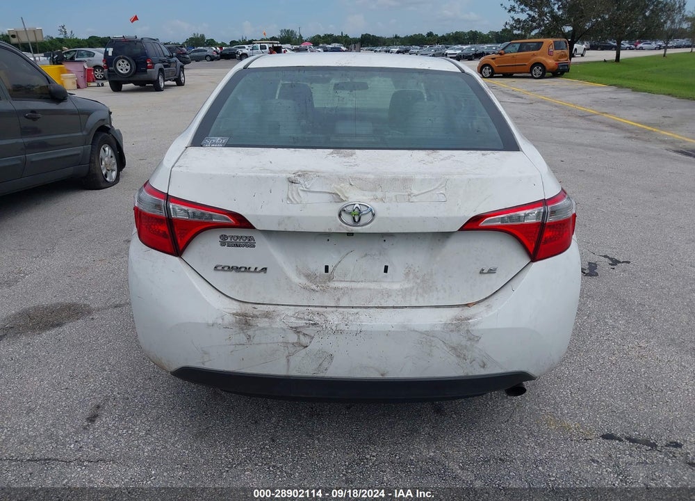 2016 TOYOTA COROLLA LE VIN: 5YFBURHE1GP520872