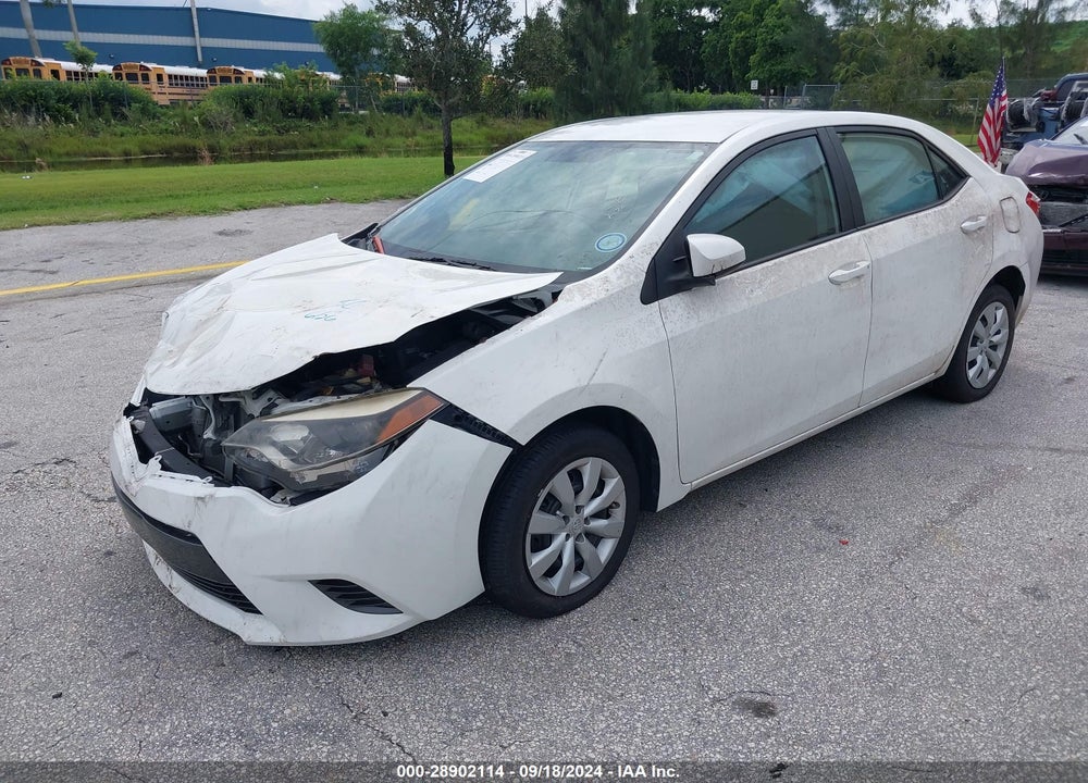 2016 TOYOTA COROLLA LE VIN: 5YFBURHE1GP520872