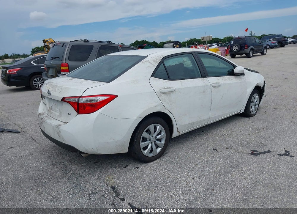 2016 TOYOTA COROLLA LE VIN: 5YFBURHE1GP520872