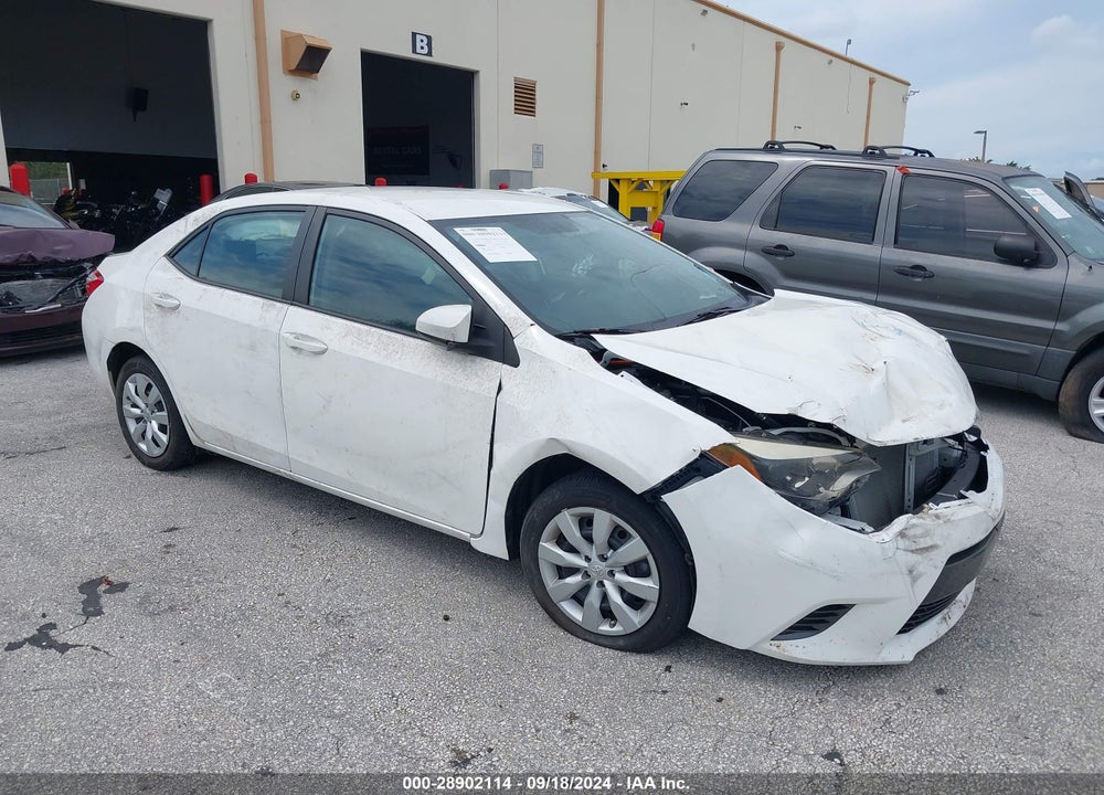 2016 TOYOTA COROLLA LE VIN: 5YFBURHE1GP520872