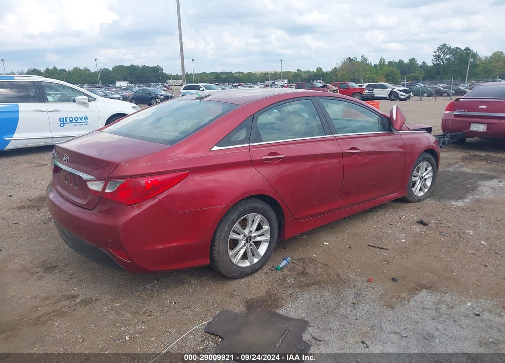 2014 HYUNDAI SONATA GLS VIN: 5NPEB4AC3EH947236