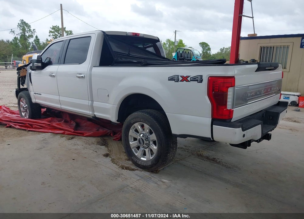 2019 FORD F-250 PLATINUM VIN: 1FT7W2BT4KED80191
