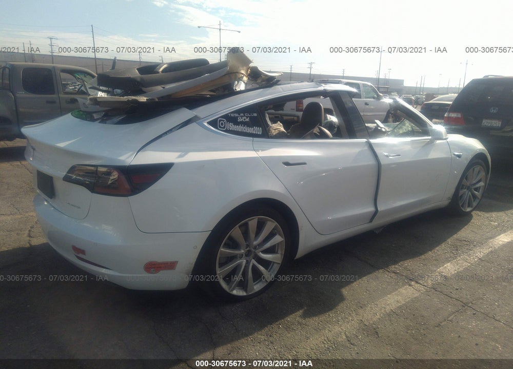 2019 TESLA MODEL 3 PERFORMANCE/LONG RANGE VIN: 5YJ3E1EBXKF512626