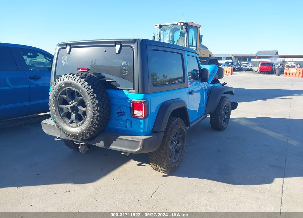 2021 JEEP WRANGLER WILLYS 4X4 VIN: 1C4GJXAN2MW627428