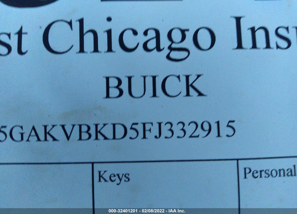 2015 BUICK ENCLAVE LEATHER VIN: 5GAKVBKD5FJ332915