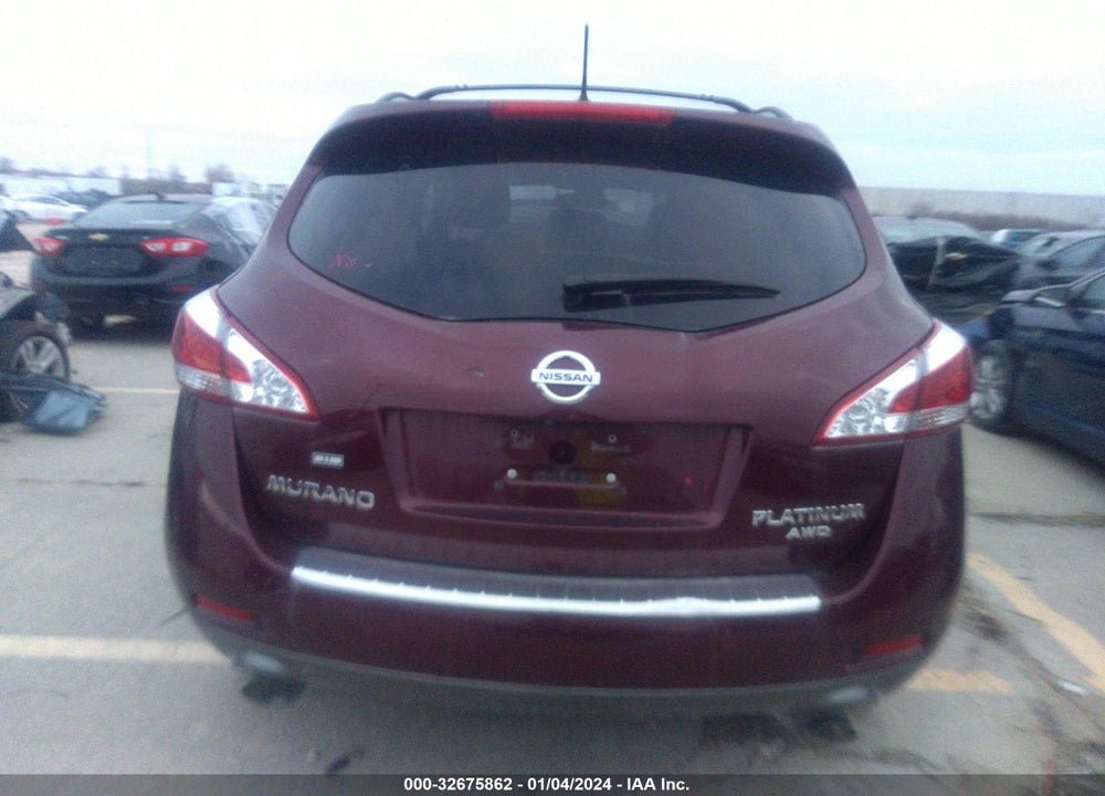 2012 NISSAN MURANO LE VIN: JN8AZ1MW6CW201504
