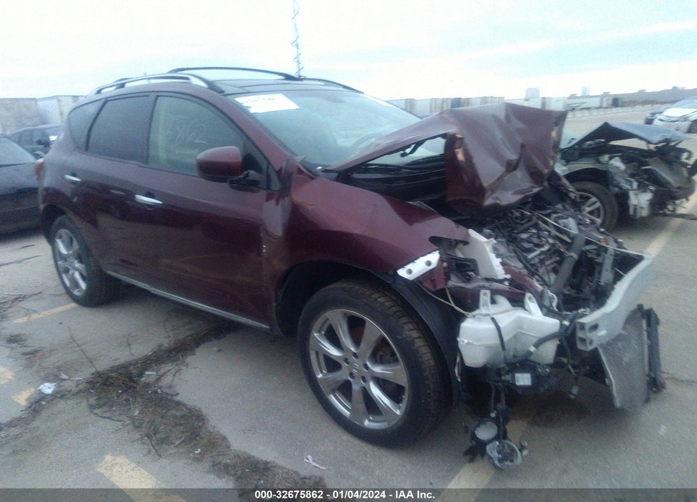 2012 NISSAN MURANO LE VIN: JN8AZ1MW6CW201504