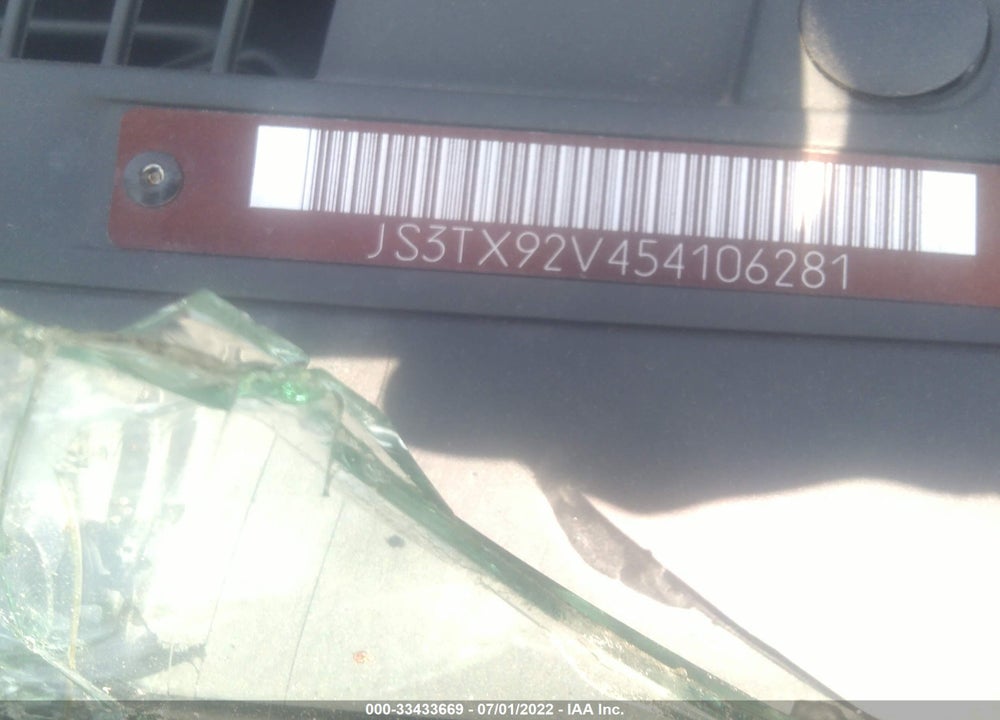 2005 SUZUKI XL-7 EX/LX VIN: JS3TX92V454106281