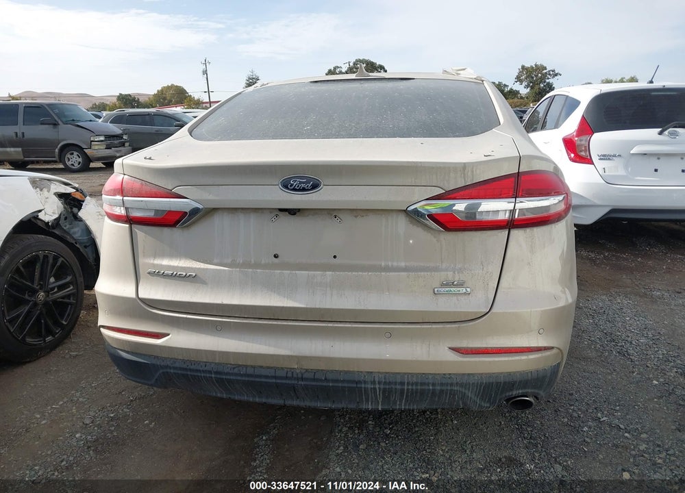 2019 FORD FUSION SE VIN: 3FA6P0HD0KR177752