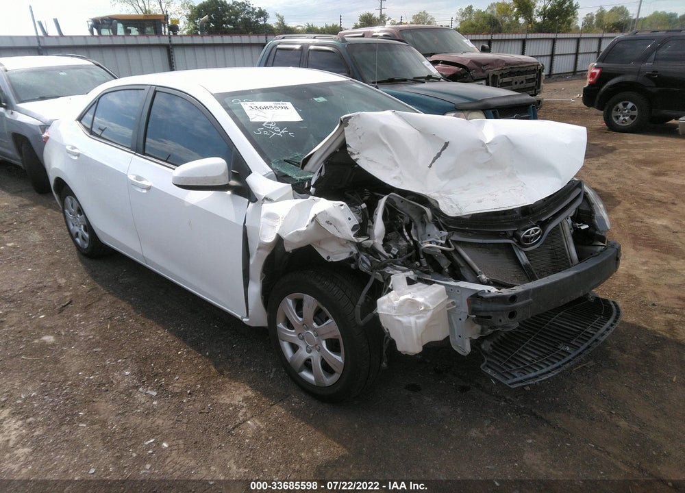 2016 TOYOTA COROLLA LE VIN: 5YFBURHE3GP439887