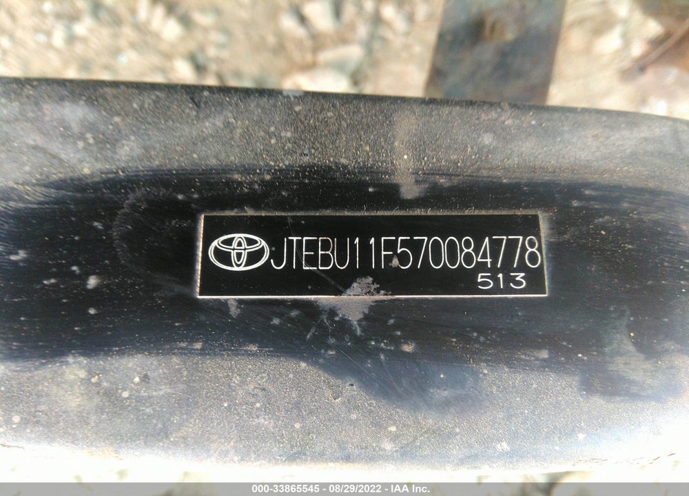 2007 TOYOTA FJ CRUISER VIN: JTEBU11F570084778