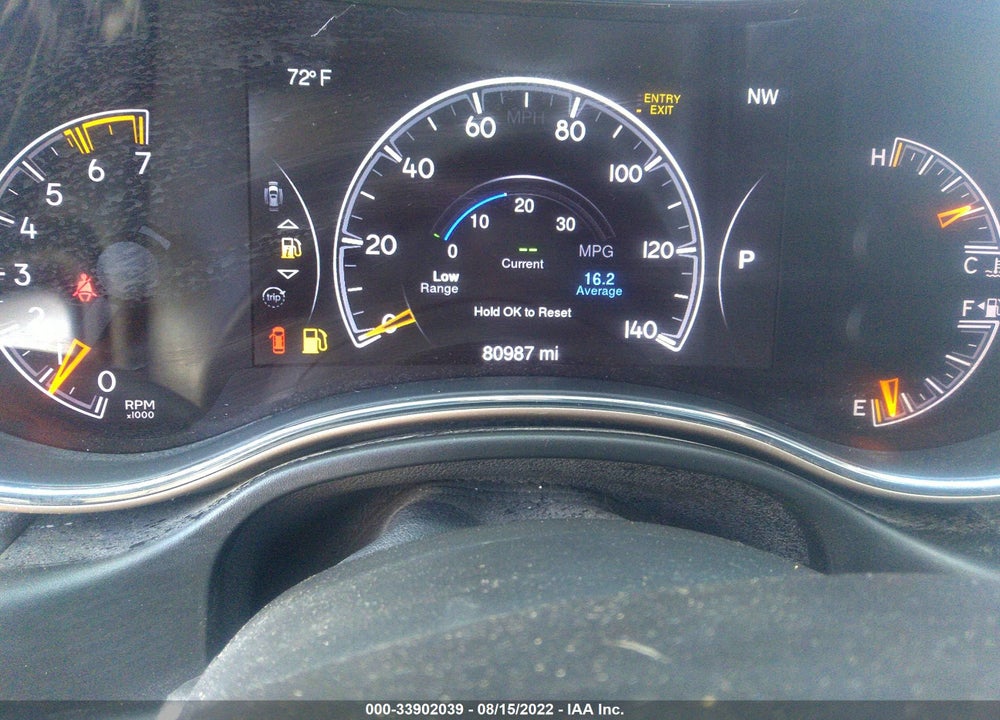 2015 JEEP GRAND CHEROKEE OVERLAND VIN: 1C4RJFCT6FC847268