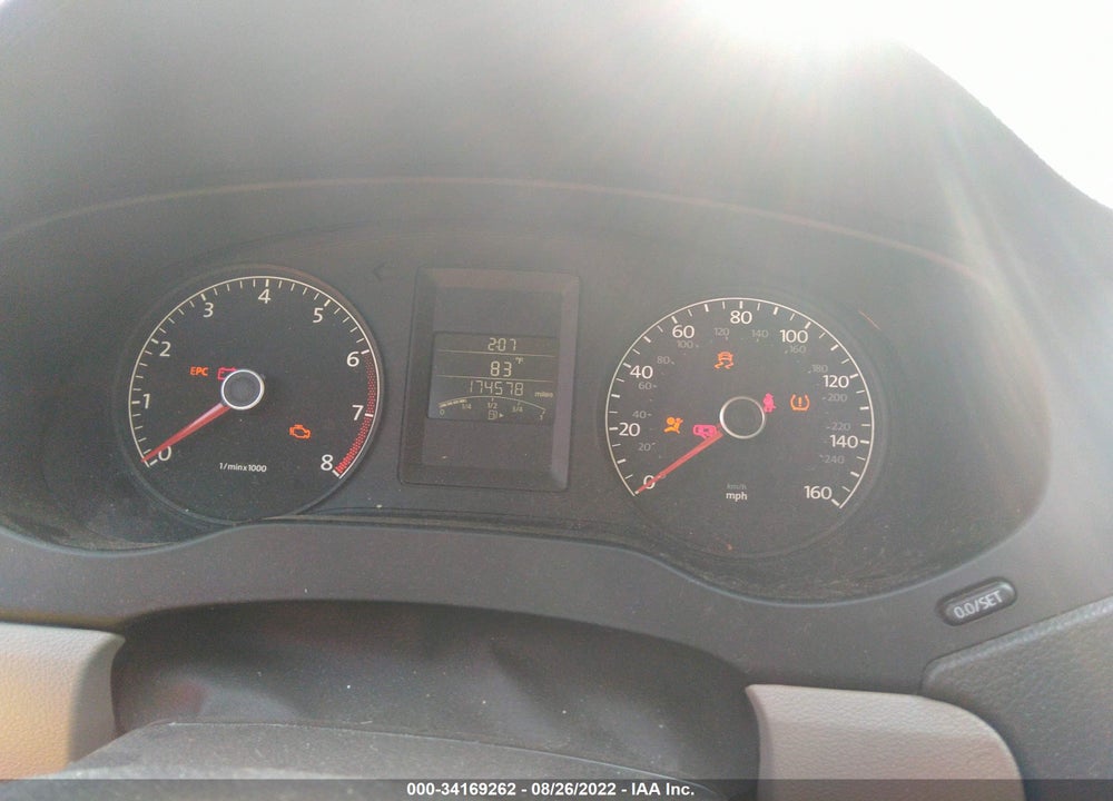 2012 VOLKSWAGEN JETTA 2.0L S VIN: 3VW1K7AJ9CM471819
