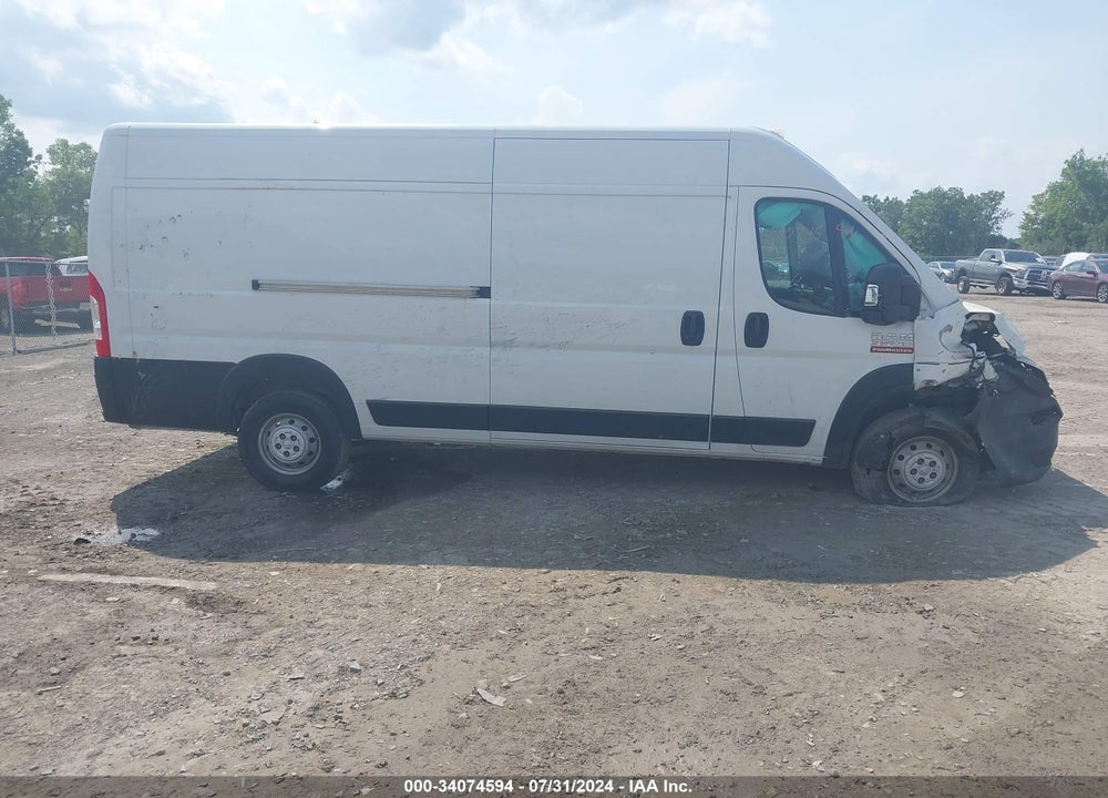 2019 RAM PROMASTER 3500 CARGO VAN HIGH ROOF 159 WB EXT VIN: 3C6URVJG3KE562122