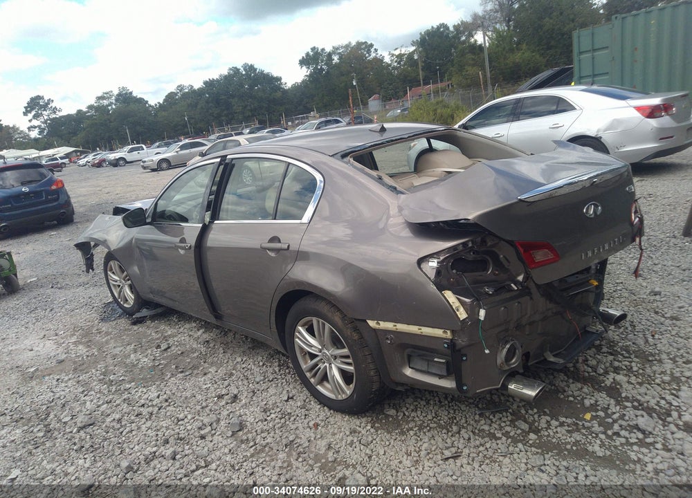 2012 INFINITI G37X VIN: JN1CV6AR8CM678090