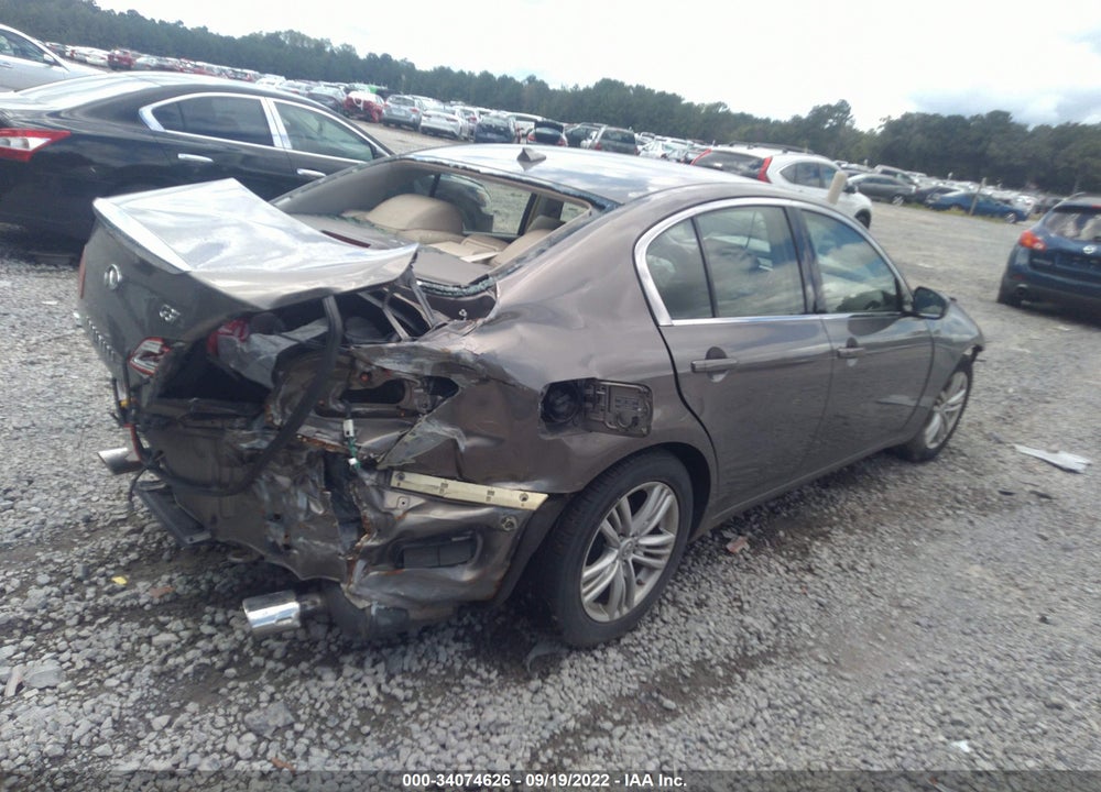 2012 INFINITI G37X VIN: JN1CV6AR8CM678090