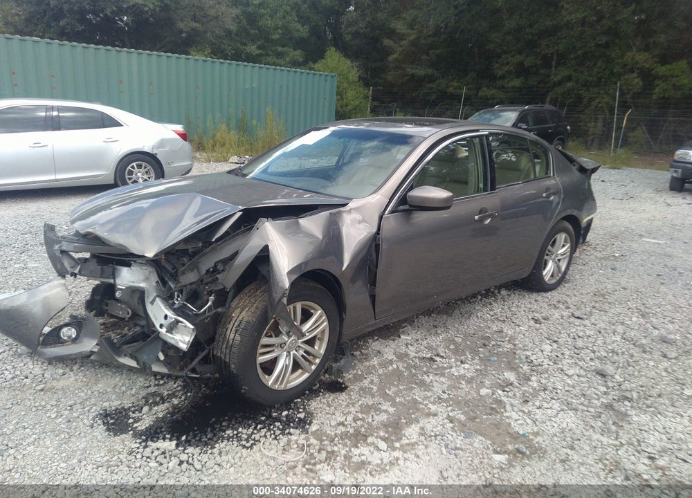 2012 INFINITI G37X VIN: JN1CV6AR8CM678090