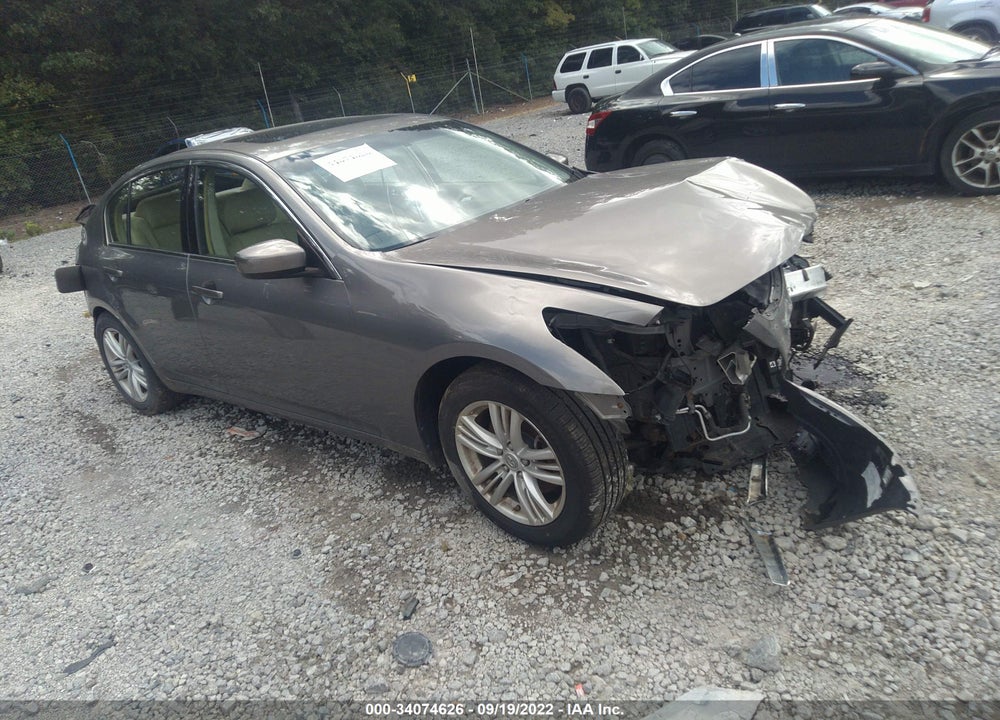 2012 INFINITI G37X VIN: JN1CV6AR8CM678090