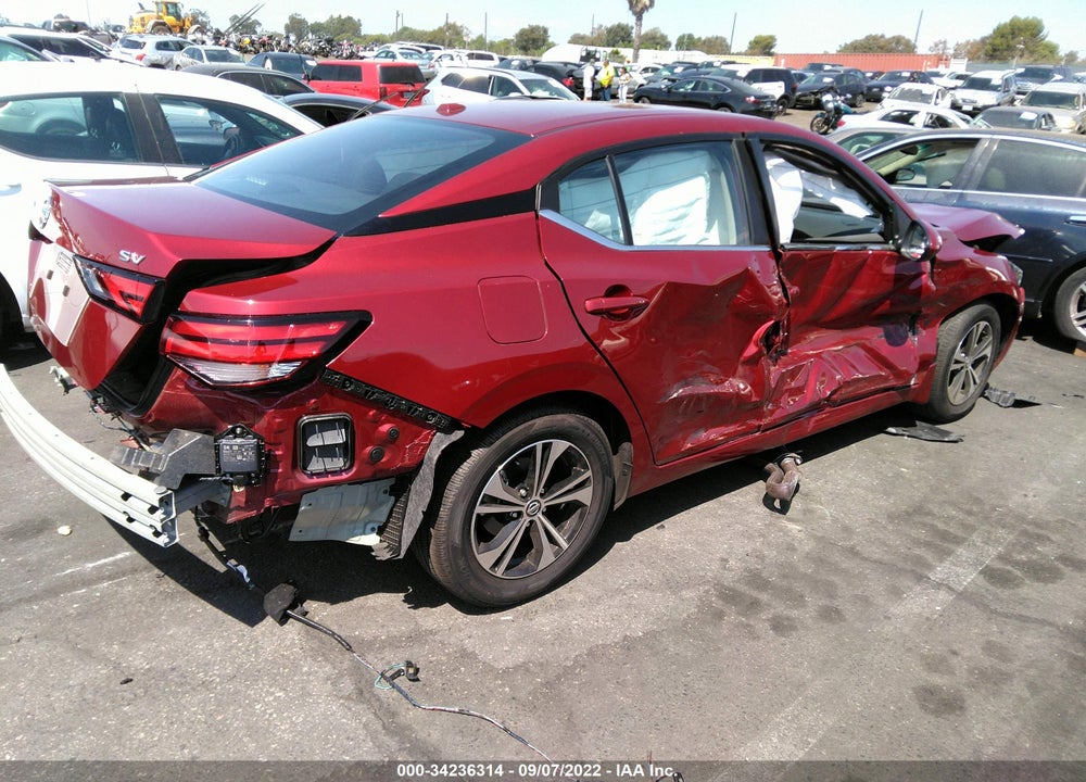 2022 NISSAN SENTRA SV XTRONIC CVT VIN: 3N1AB8CV9NY272258