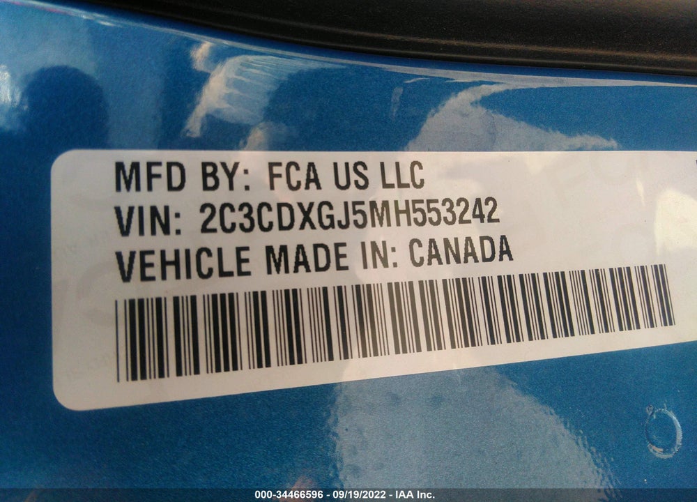 2021 DODGE CHARGER SCAT PACK WIDEBODY RWD VIN: 2C3CDXGJ5MH553242