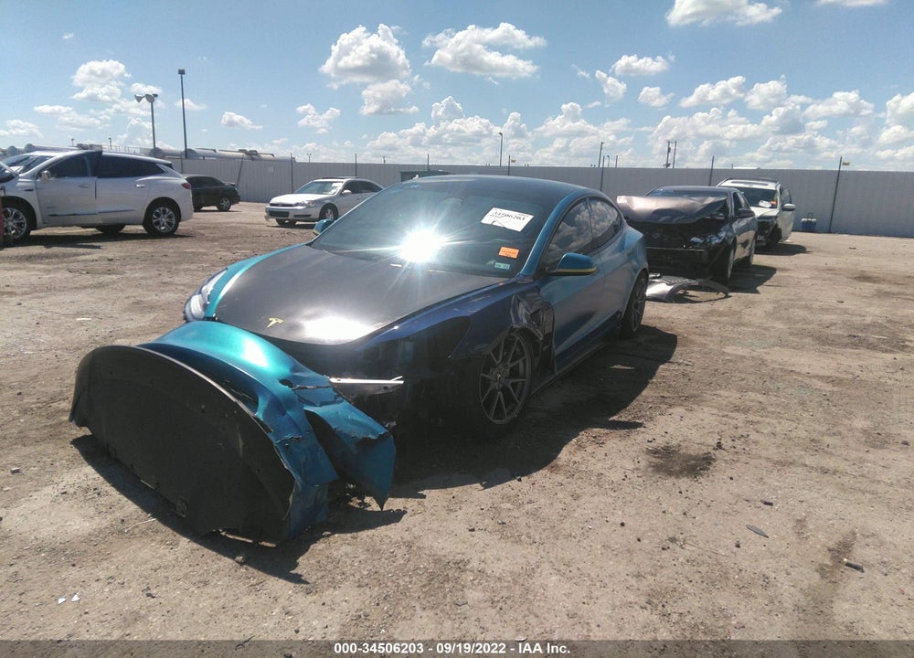 2021 TESLA MODEL 3 LONG RANGE DUAL MOTOR ALL-WHEEL DRIVE VIN: 5YJ3E1EB2MF055636