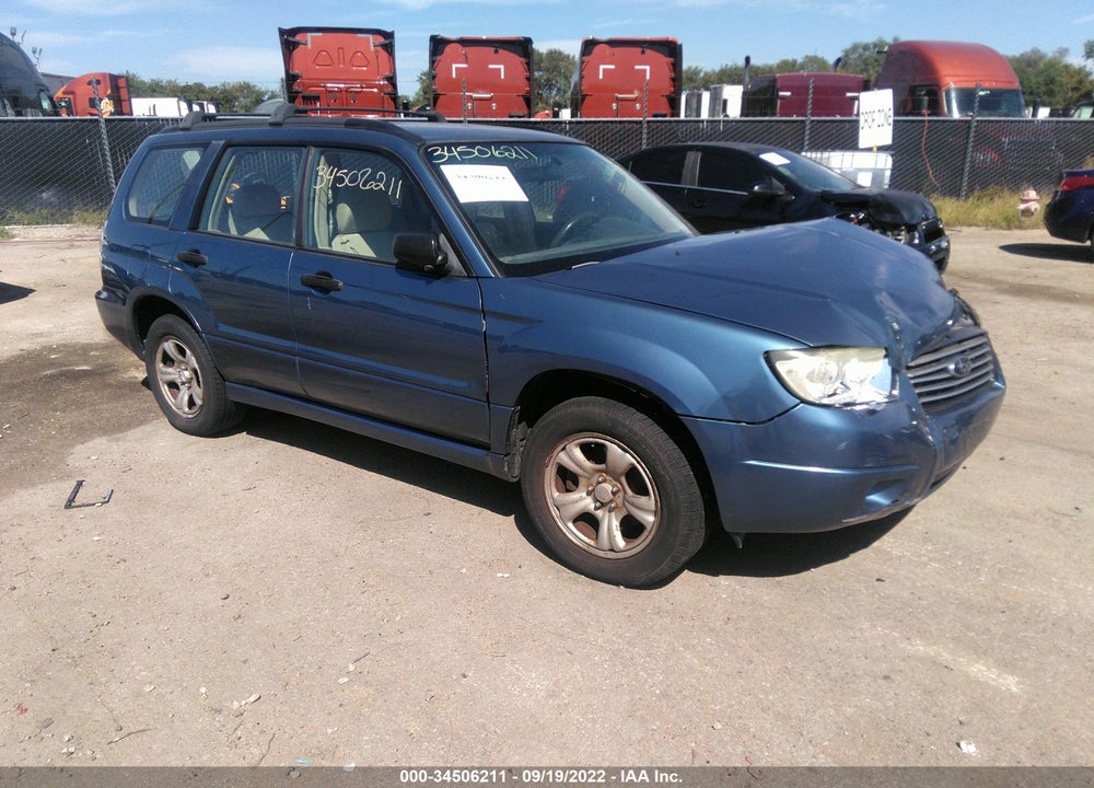 2007 SUBARU FORESTER 2.5X VIN: JF1SG63607H730161