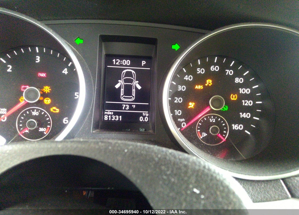 2012 VOLKSWAGEN GOLF TDI 4-DOOR VIN: WVWDM7AJ7CW214135