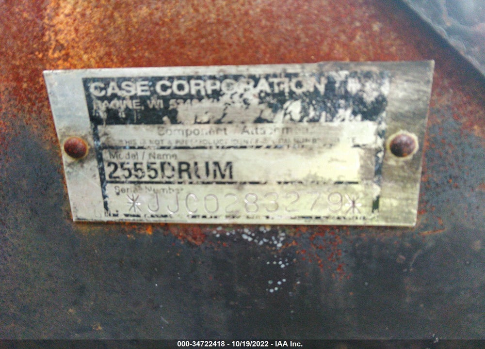 2000 CASE-INTERNATIONAL 2555 DRUM VIN: JJC0283279
