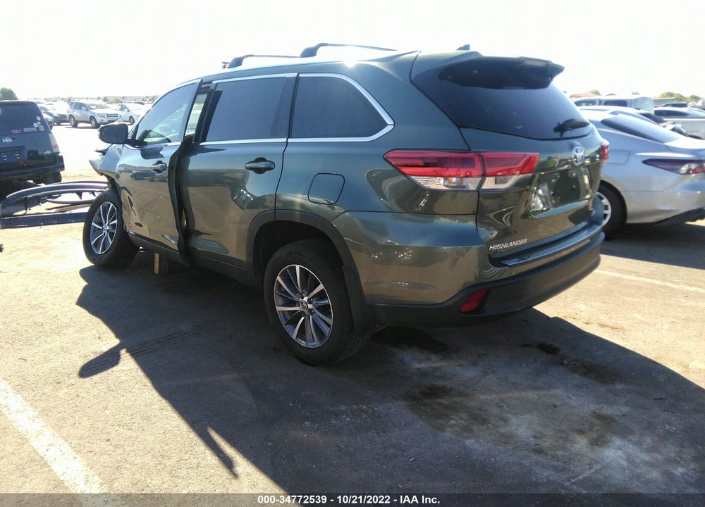 2019 TOYOTA HIGHLANDER HYBRID XLE VIN: 5TDJGRFH5KS060728