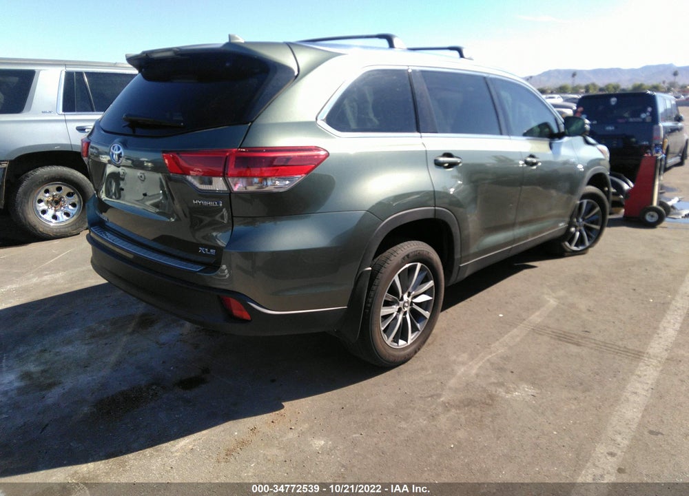 2019 TOYOTA HIGHLANDER HYBRID XLE VIN: 5TDJGRFH5KS060728