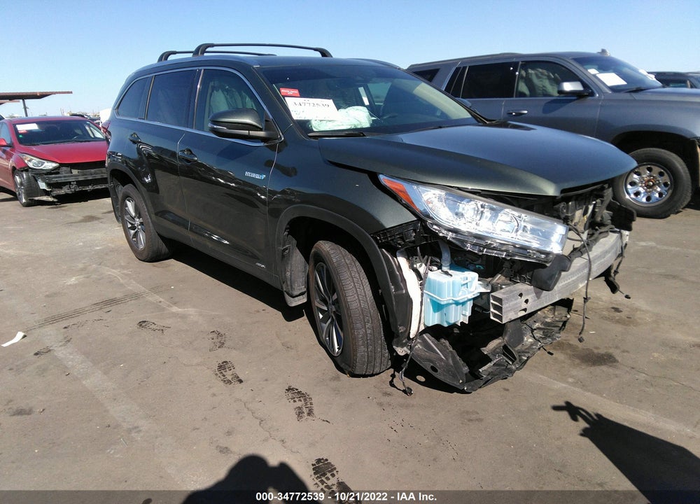 2019 TOYOTA HIGHLANDER HYBRID XLE VIN: 5TDJGRFH5KS060728