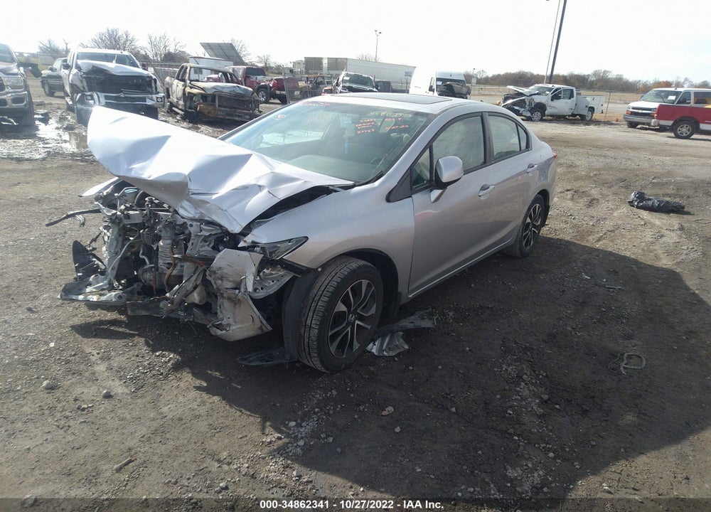 2013 HONDA CIVIC EX VIN: 19XFB2F83DE074846